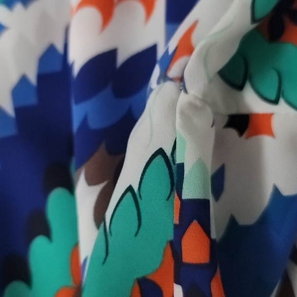 Cato multicolored v-neck chevron tunic - Picture 8 of 8